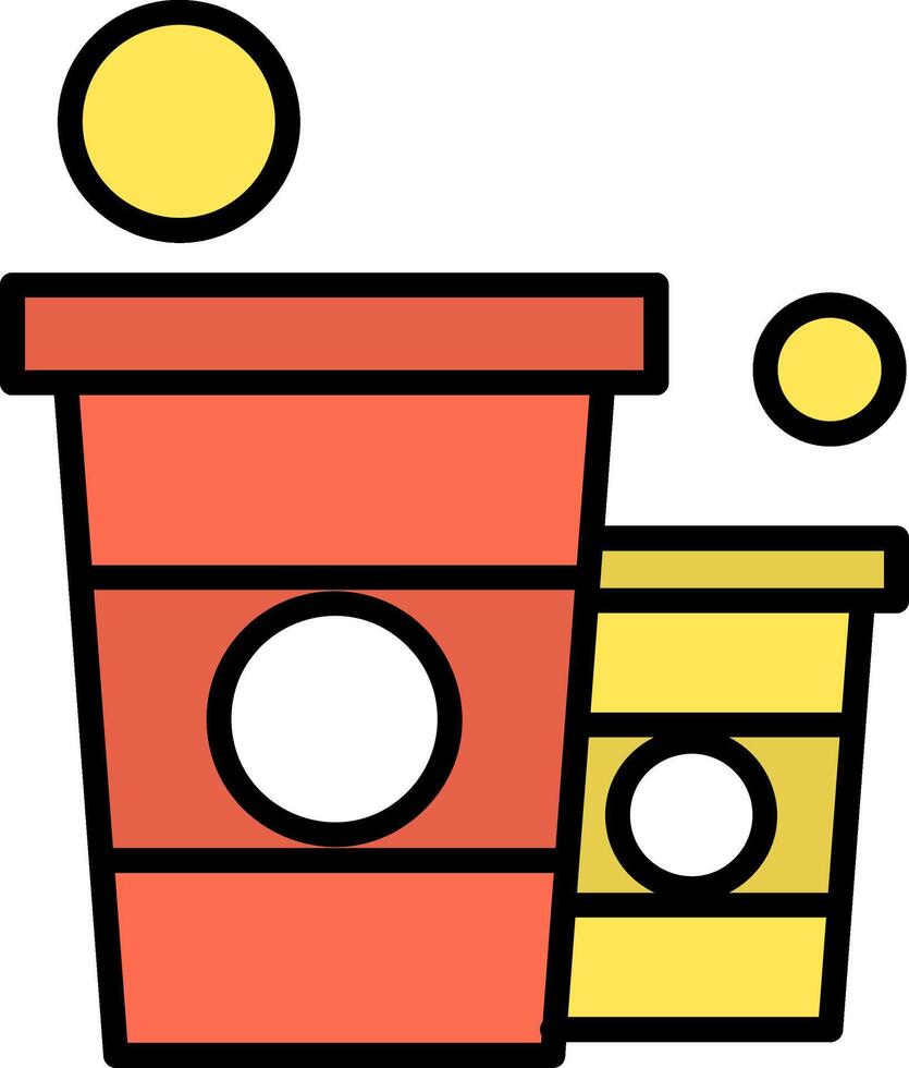 Beer Pong Line Filled Icon vector