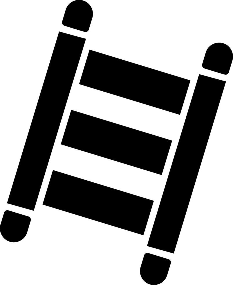 Step Ladder Glyph Icon vector