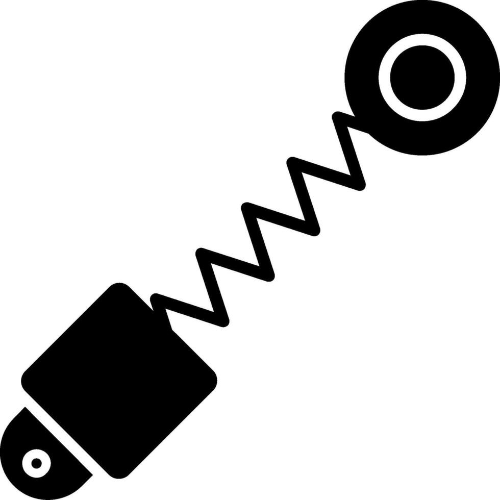 Shock Absorber Glyph Icon vector