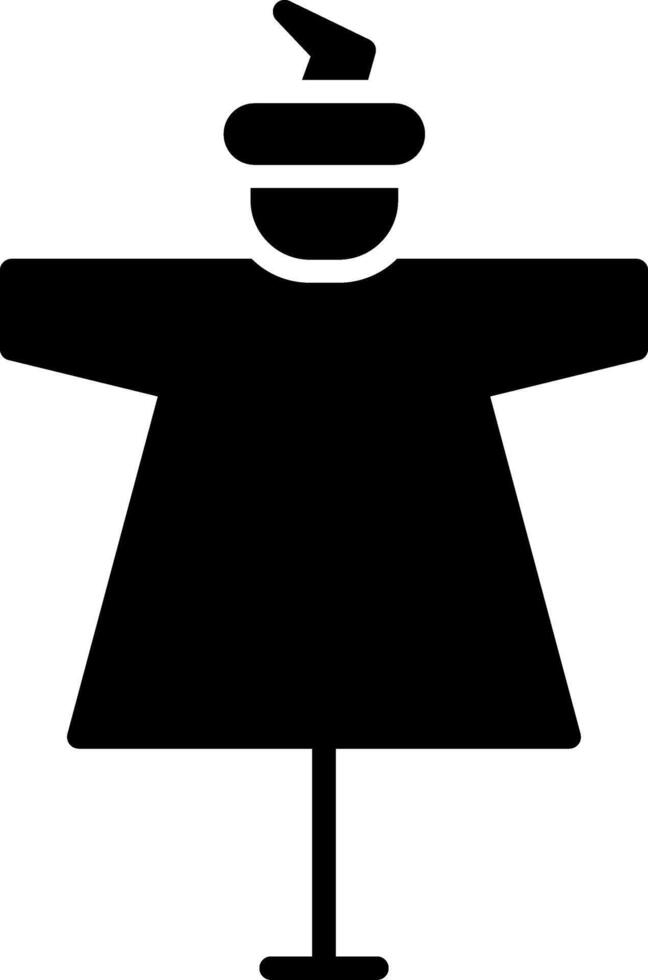 Scarecrow Glyph Icon vector