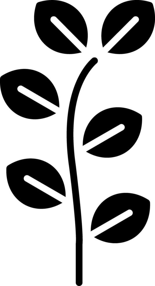 Eucalyptus Glyph Icon vector