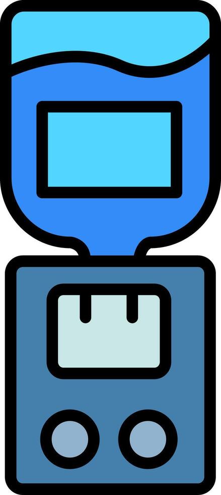 Water Dispenser Line Filled Icon vector