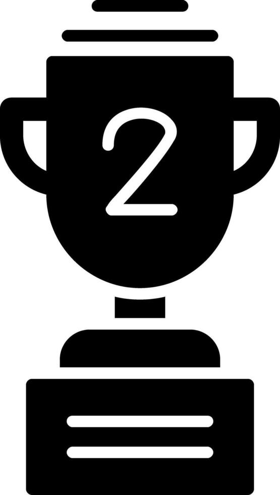 Trophy Glyph Icon vector