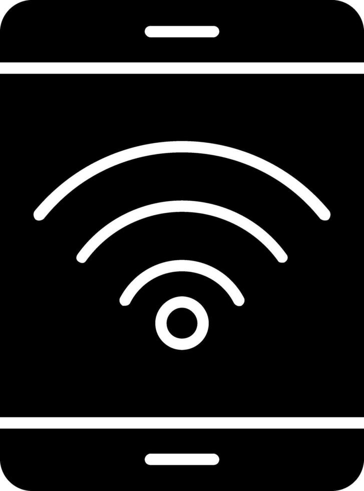 Wifi Glyph Icon vector