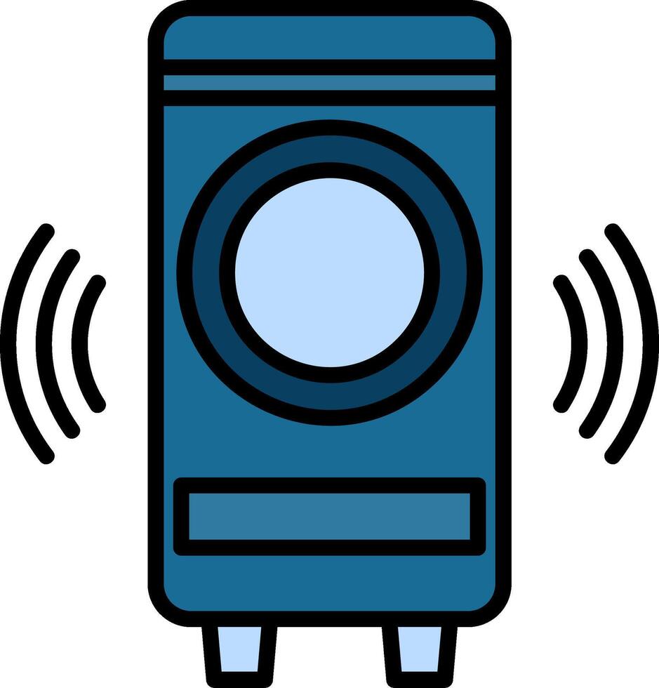 Woofer Line Filled Icon vector