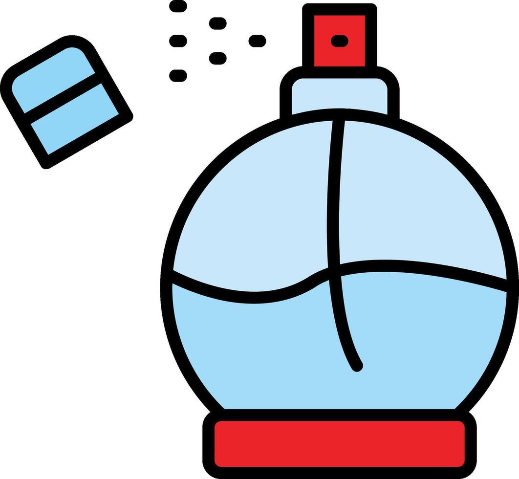 Perfume Line Filled Icon vector