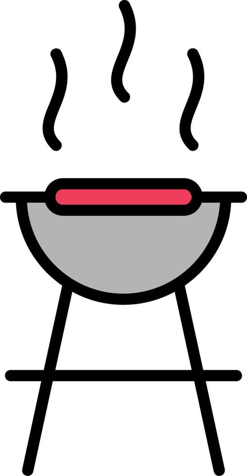 Bbq Line Filled Icon vector