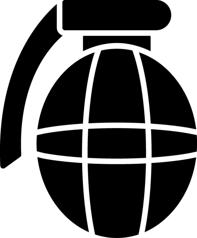 Grenade Glyph Icon vector