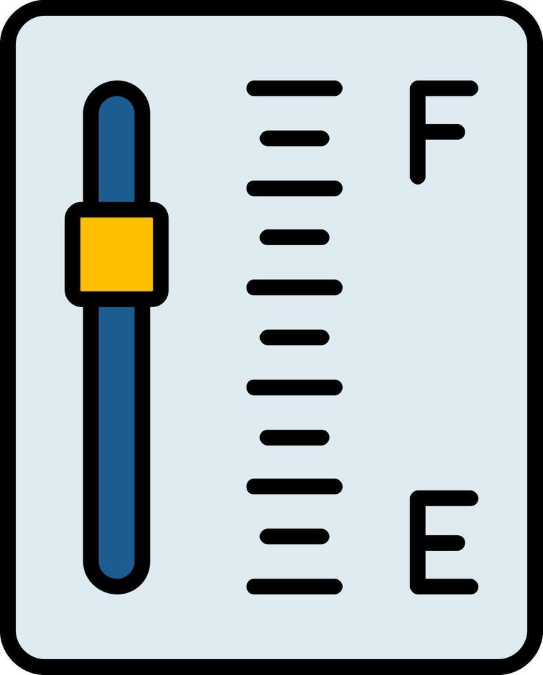 Gauge Line Filled Icon vector