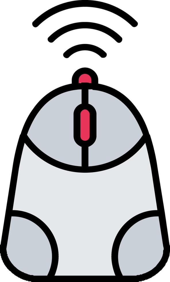Mouse Line Filled Icon vector