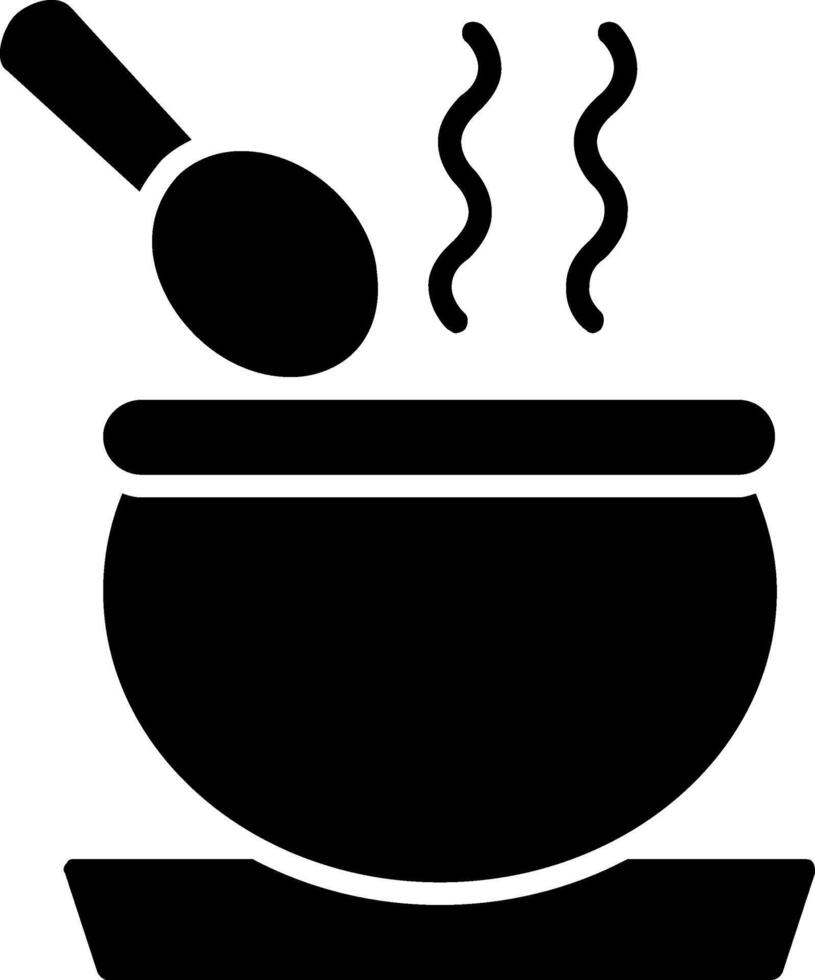 Soup Glyph Icon vector