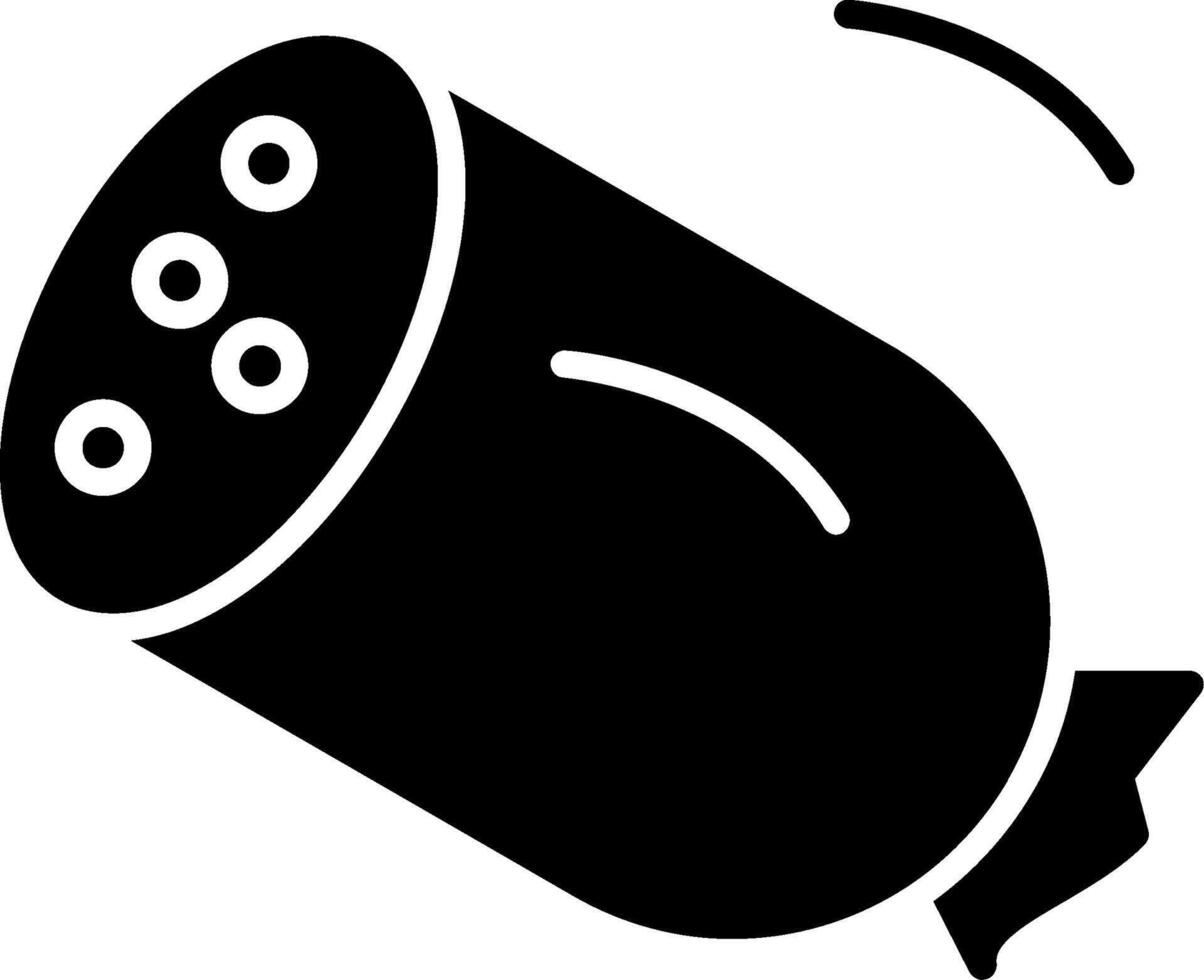 Salami Glyph Icon vector
