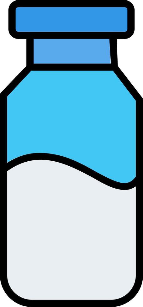 Milk Jar Line Filled Icon vector