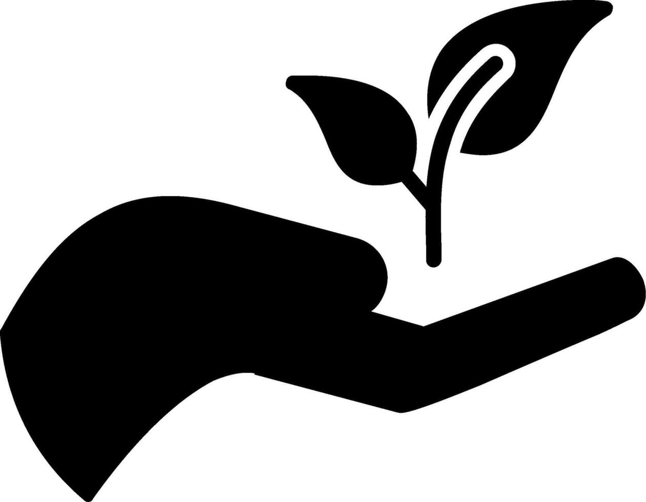 Replant Glyph Icon vector