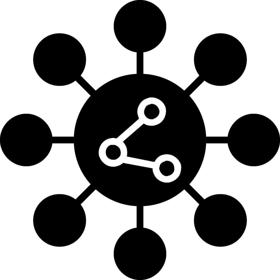 Share Glyph Icon vector