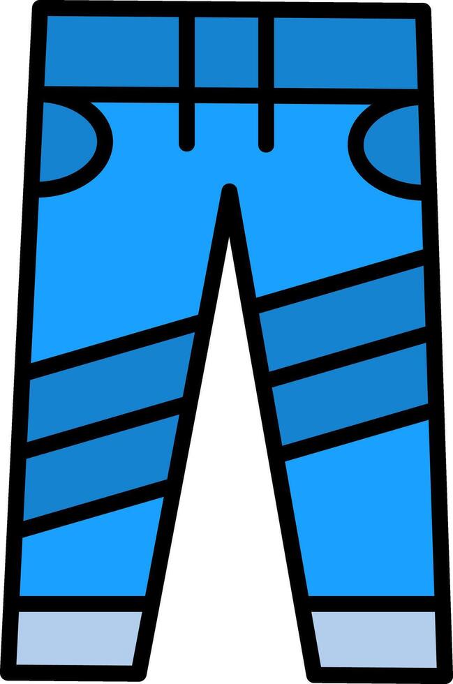Jeans Line Filled Icon vector