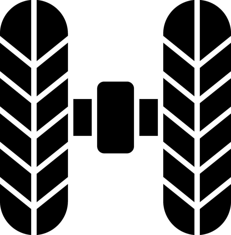 Wheel Alignment Glyph Icon vector