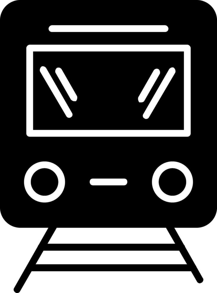 Train Glyph Icon vector