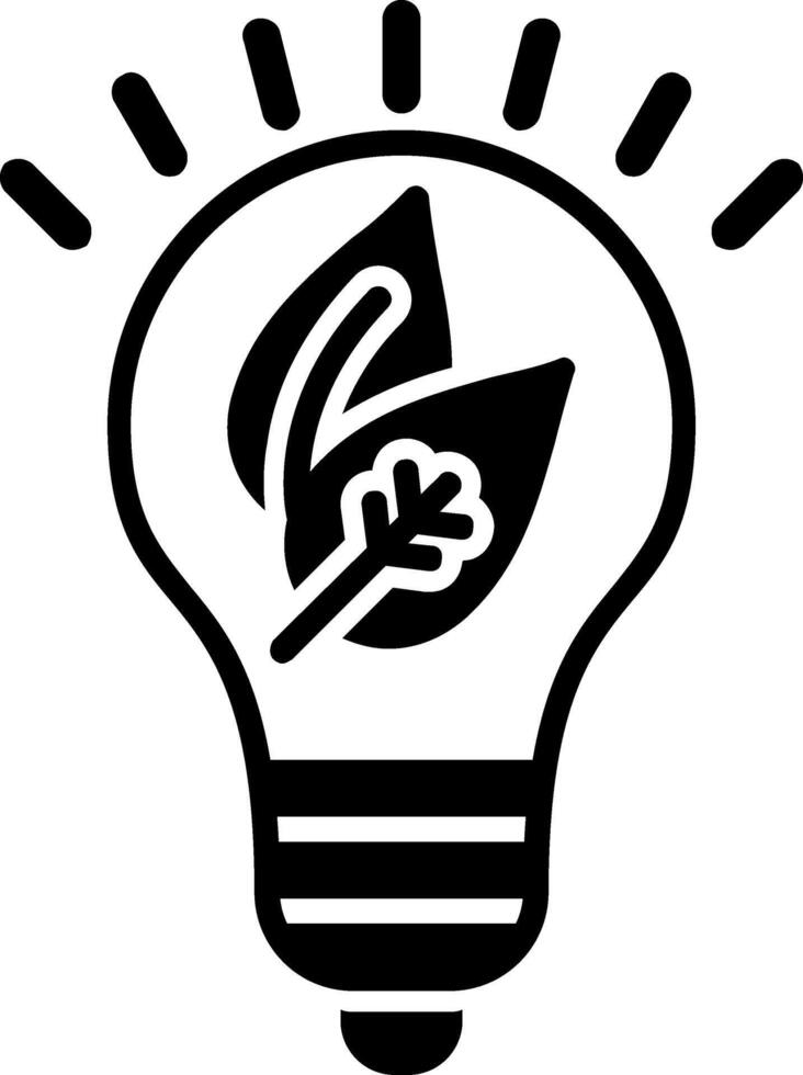 Green Innovation Glyph Icon vector