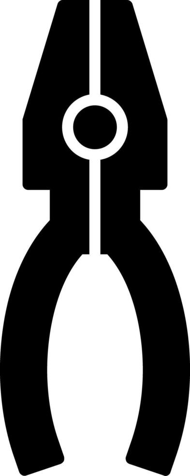 Pliers Glyph Icon vector