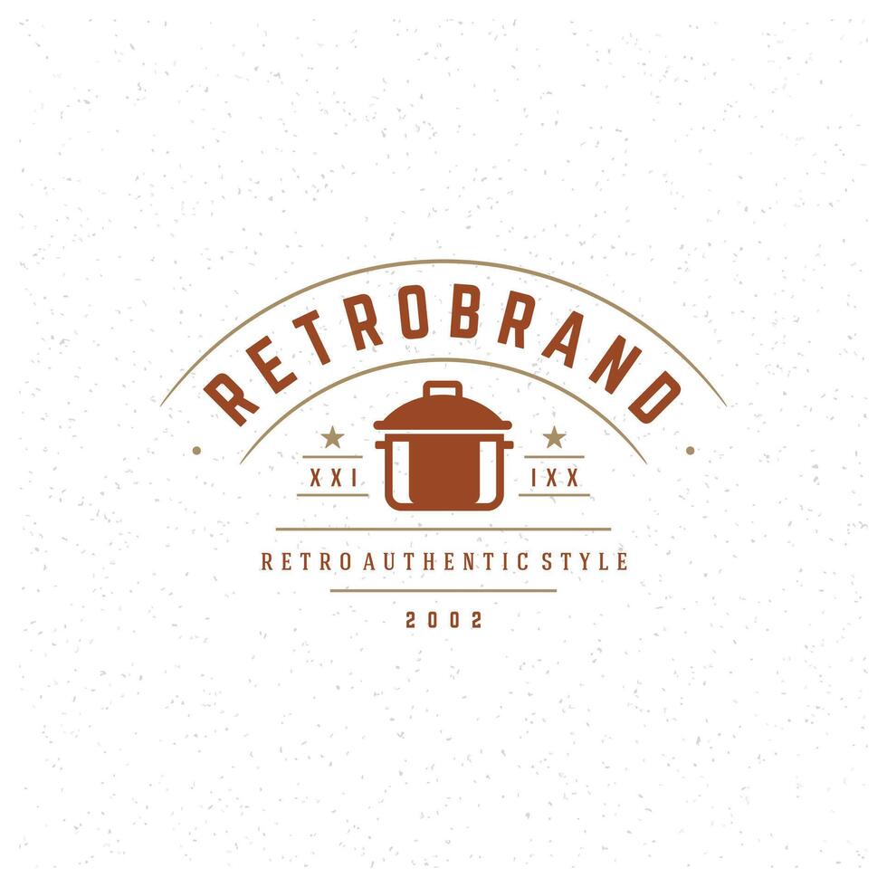 restaurante diseño elemento en Clásico estilo para logotipo vector