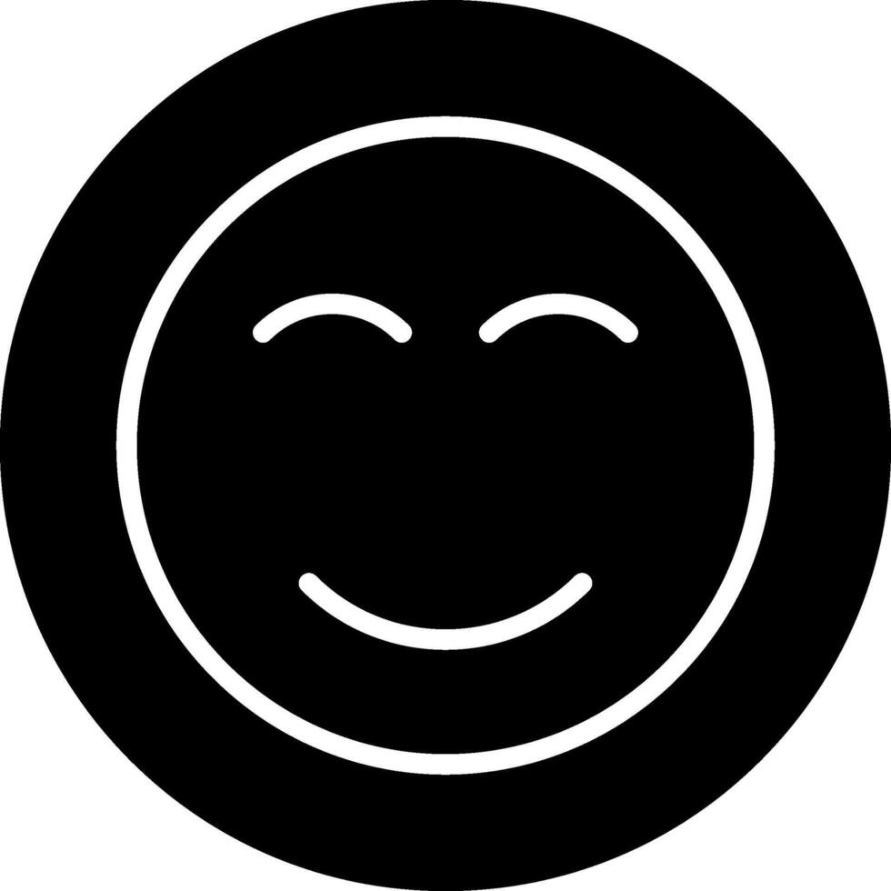Smile Glyph Icon vector