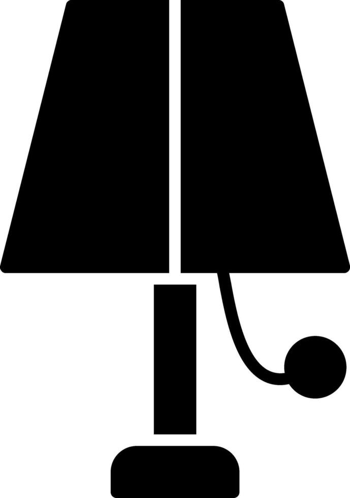 Lamp Glyph Icon vector