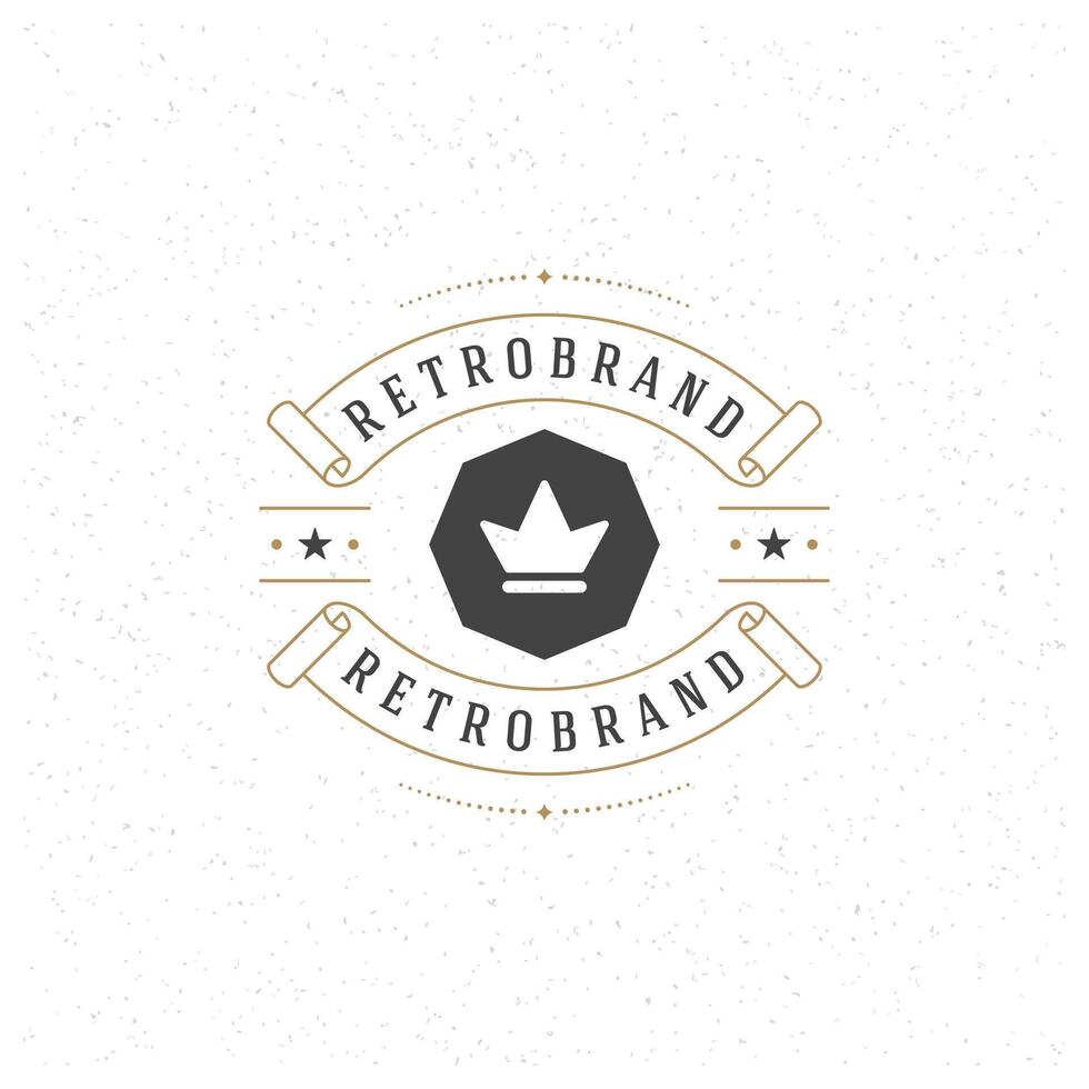Luxury Design Element in Vintage Style for Logotype vector