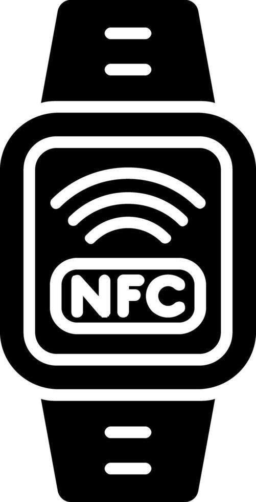 Nfc Glyph Icon vector
