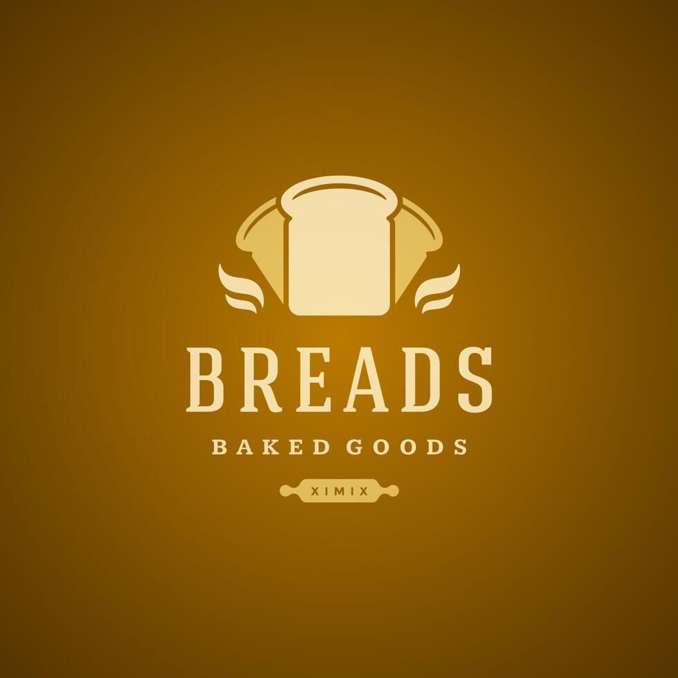 Bakery Shop Logo Design Element vector