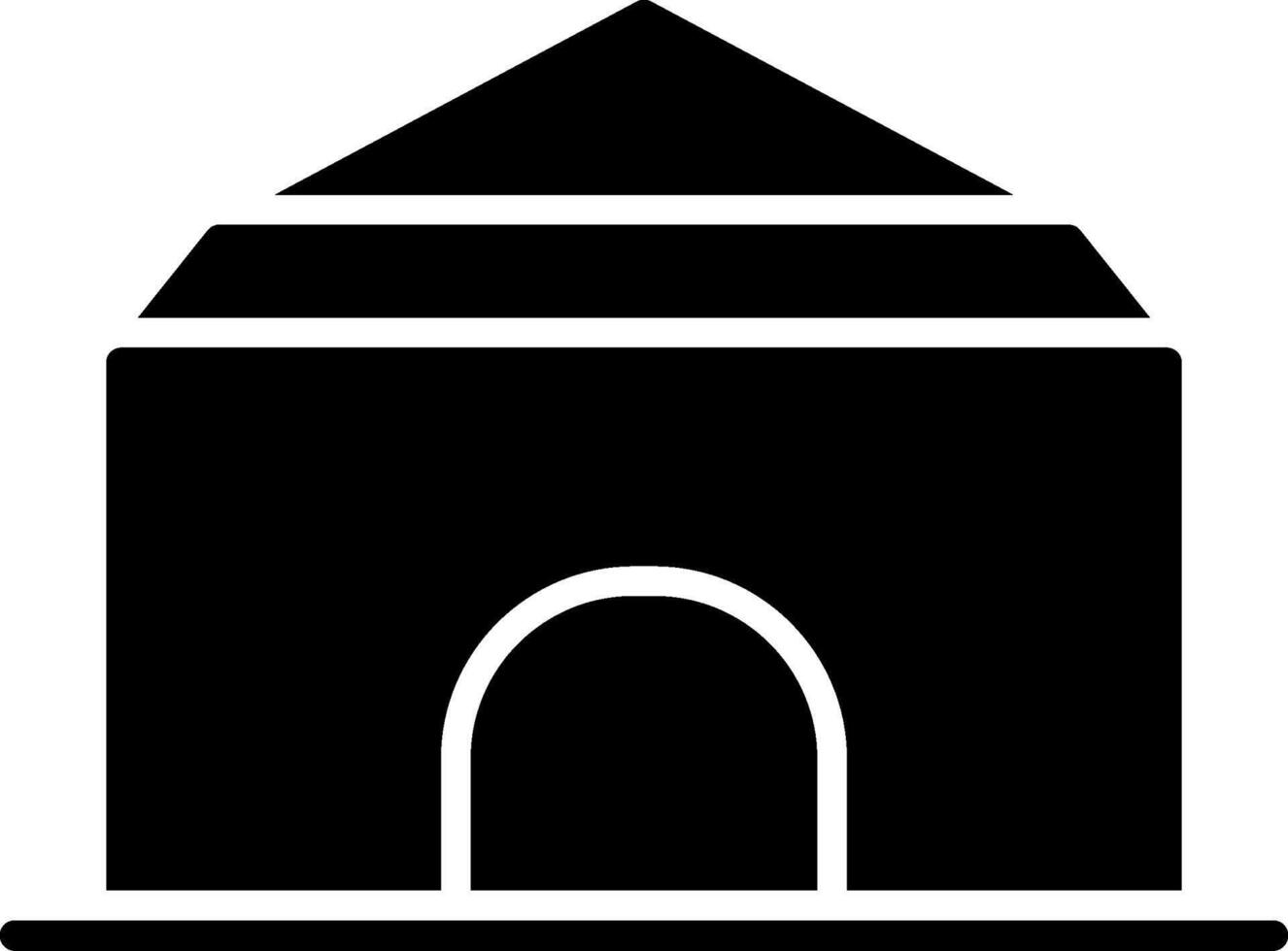 Canopy Glyph Icon vector