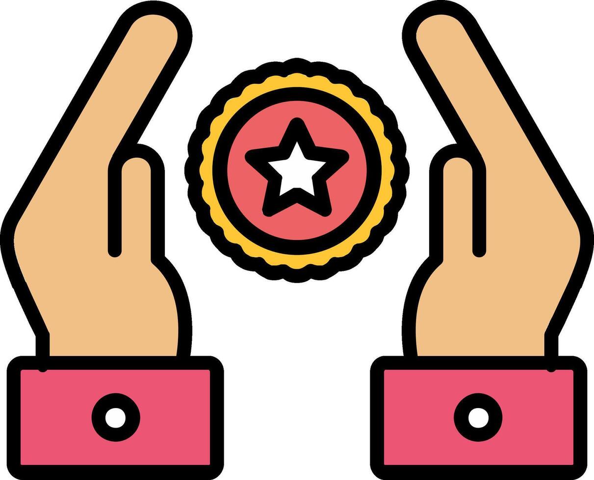 Premium Quality Line Filled Icon vector