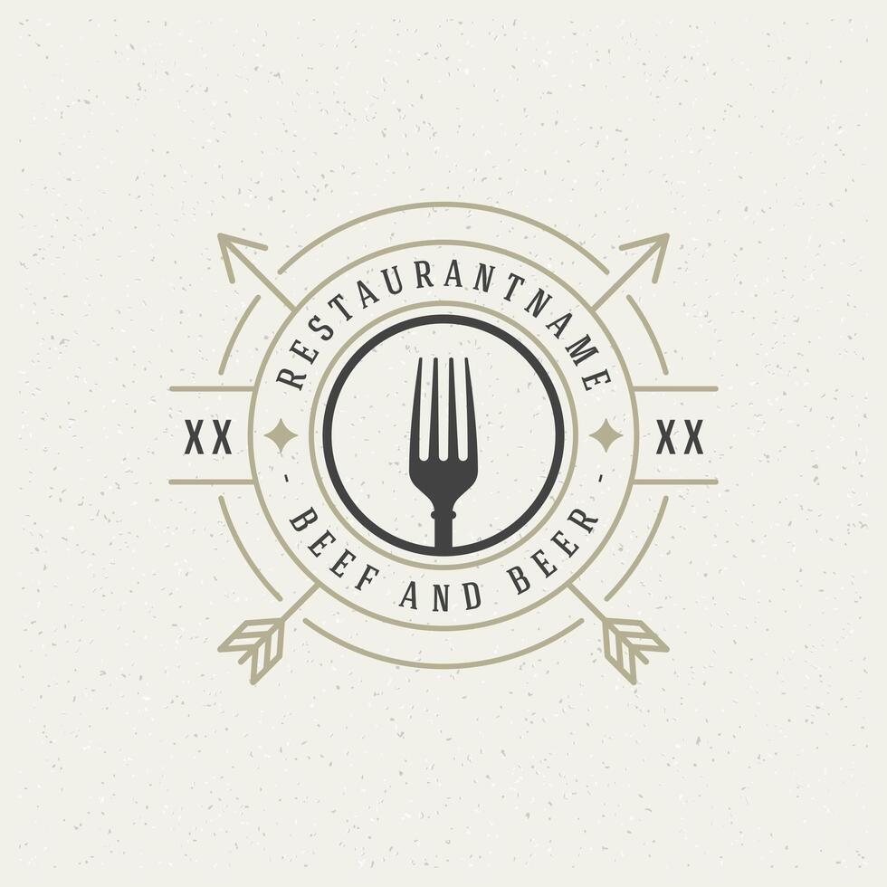 Restaurant Shop Design Element vector