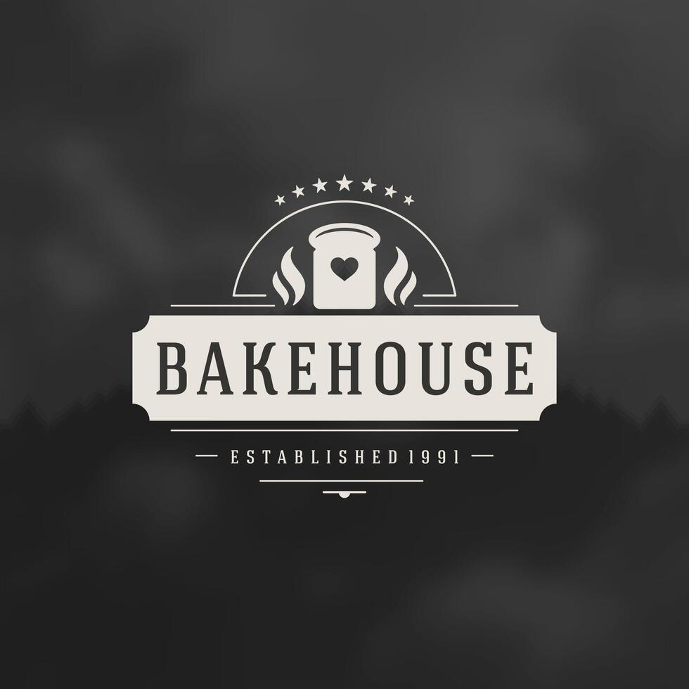 Bakery Shop Logo Design Element vector