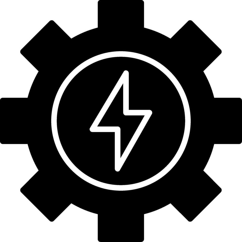 Gear Glyph Icon vector