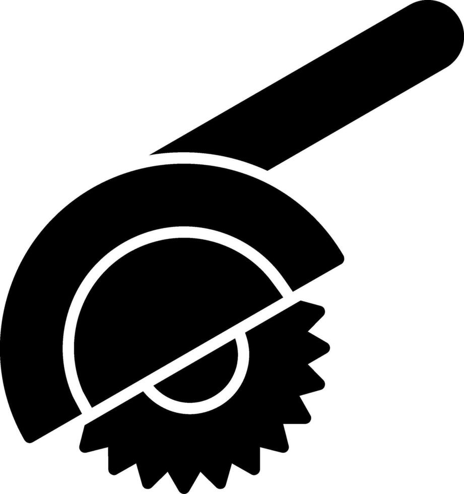 Mitre Saw Glyph Icon vector