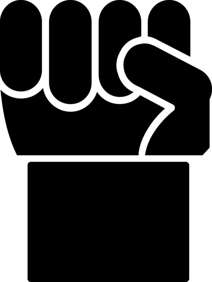 Fist Glyph Icon vector