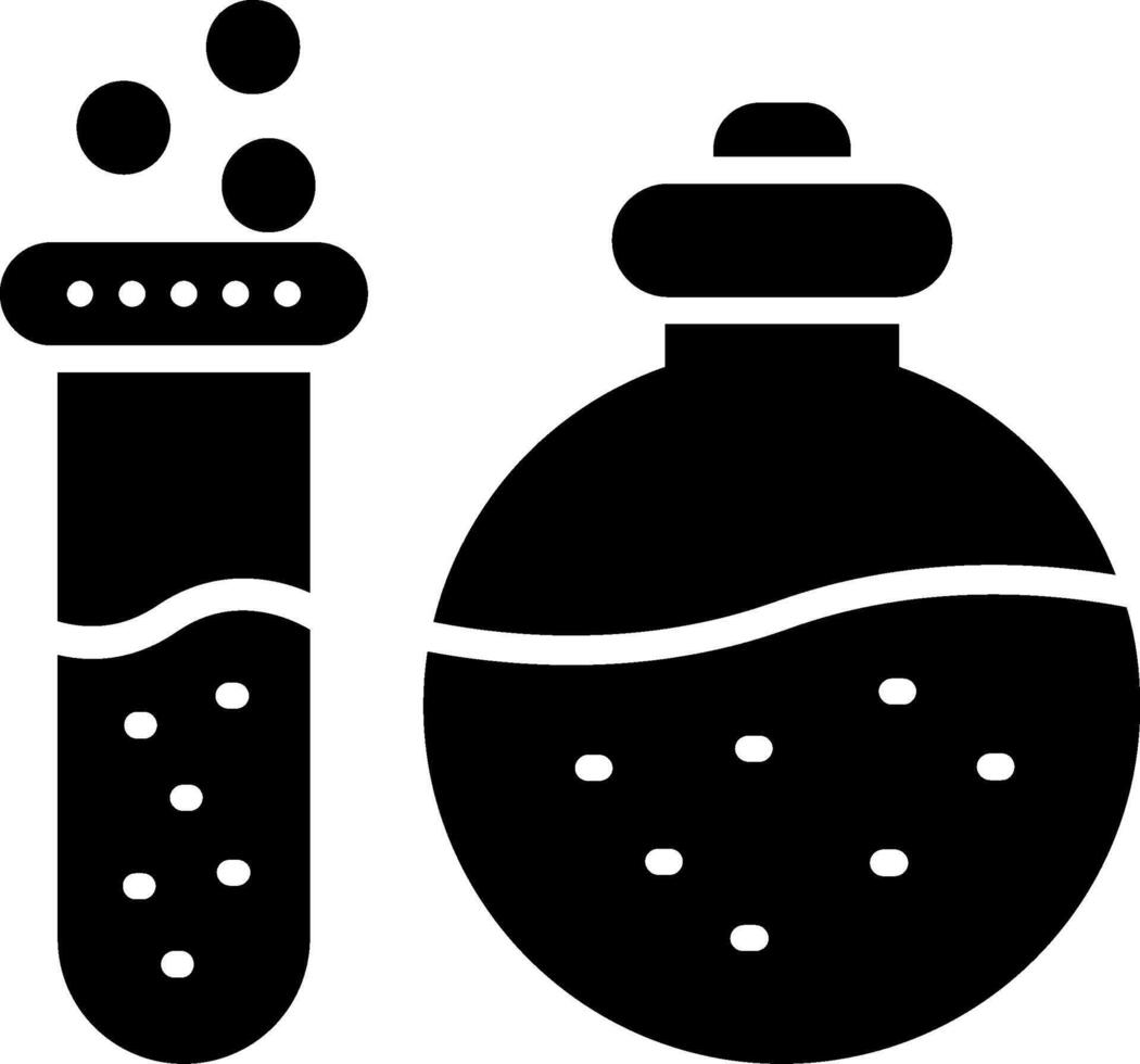 Flask Glyph Icon vector