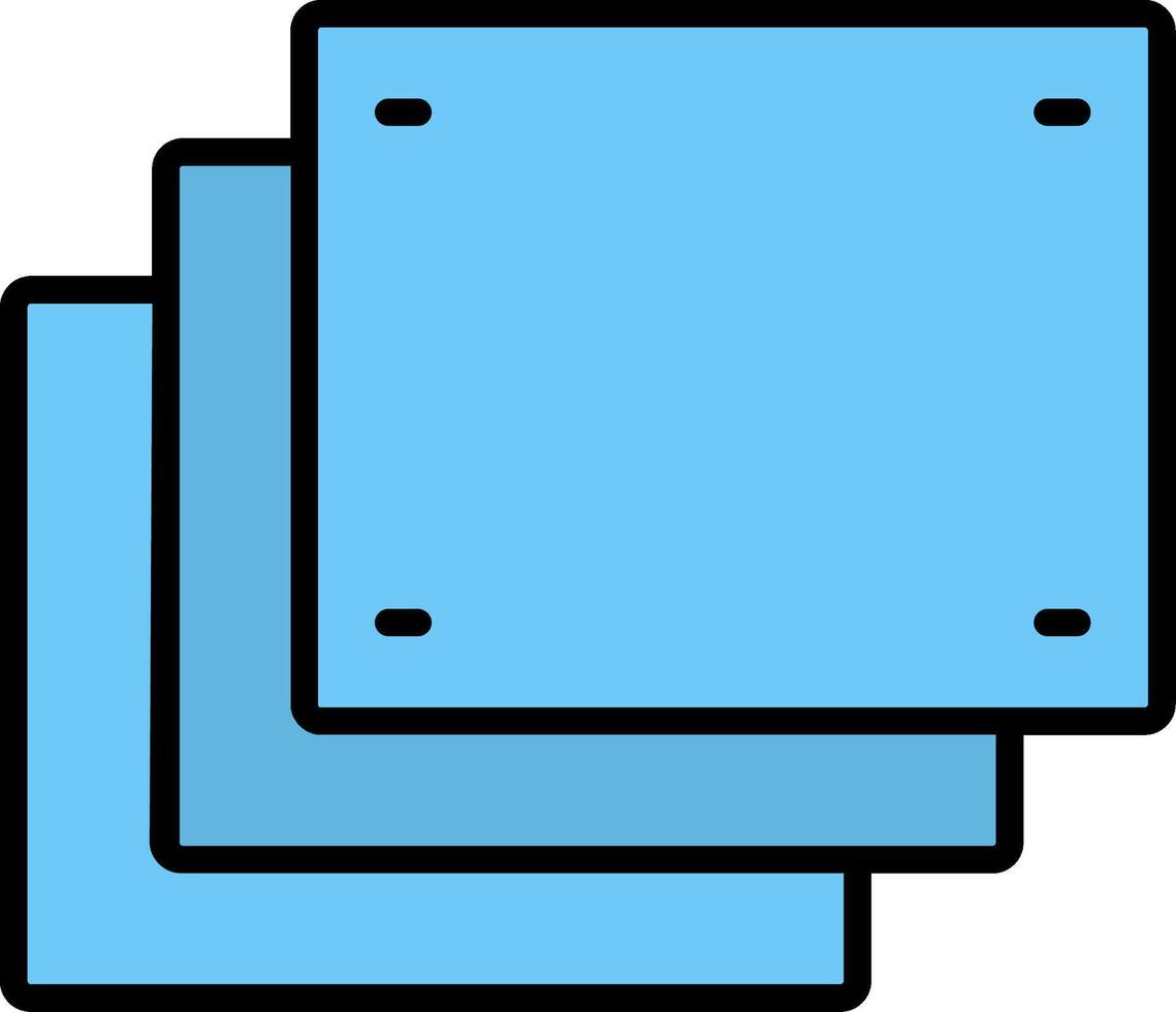 Foam Line Filled Icon vector