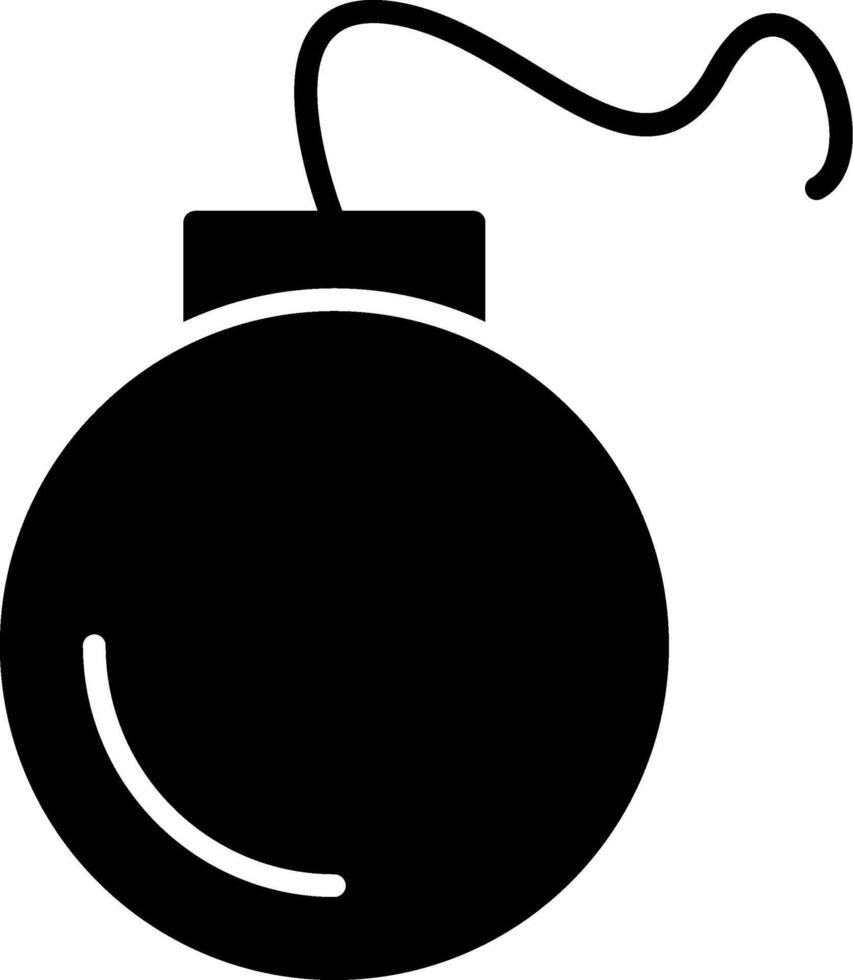 Bomb Glyph Icon vector