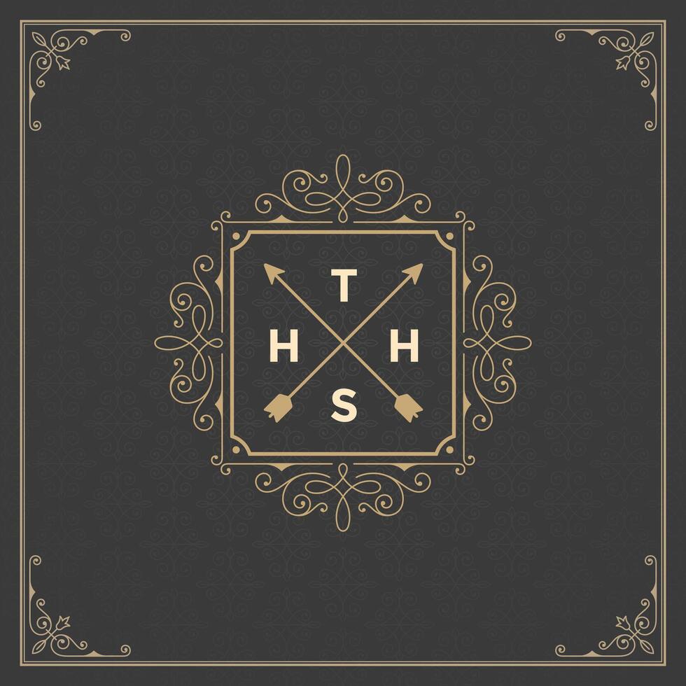 Royal Logo Design Template Decoration vector