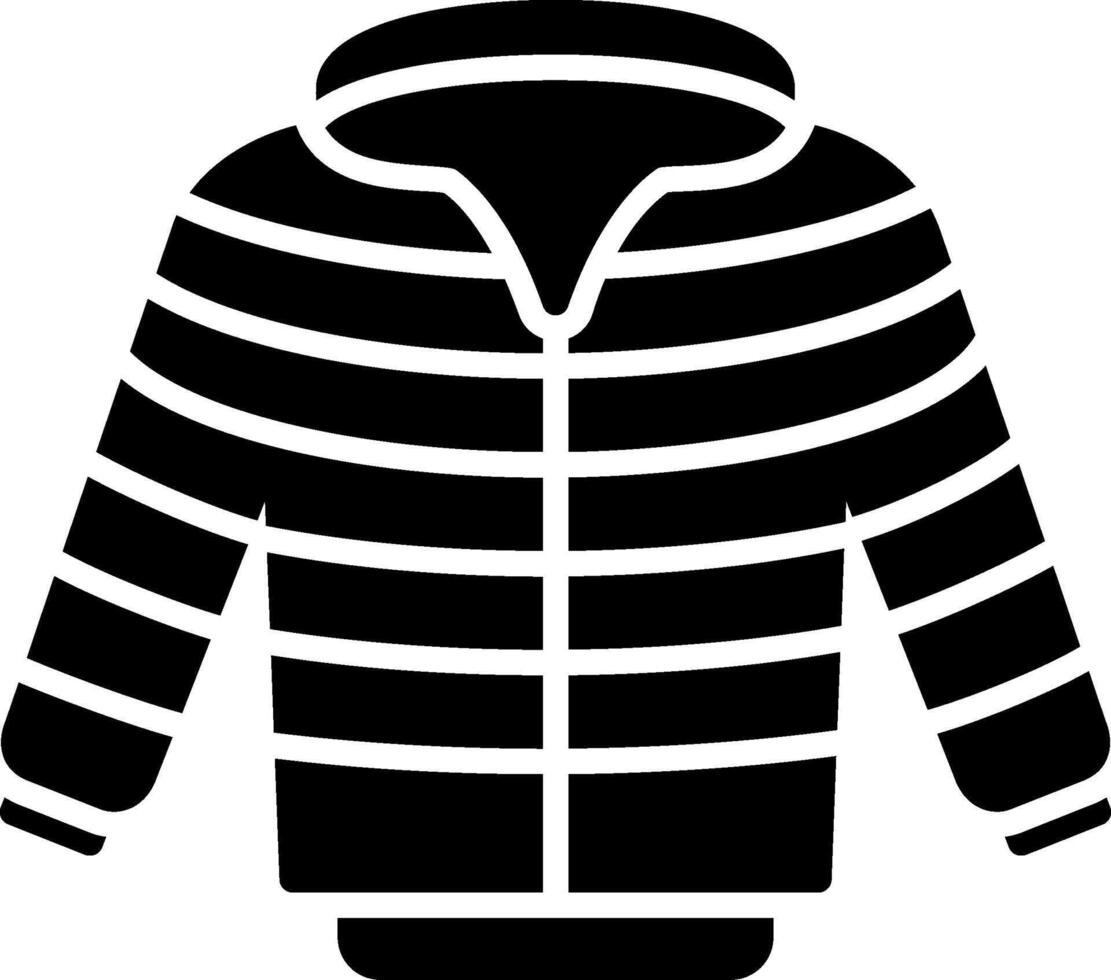 icono de glifo de chaqueta vector