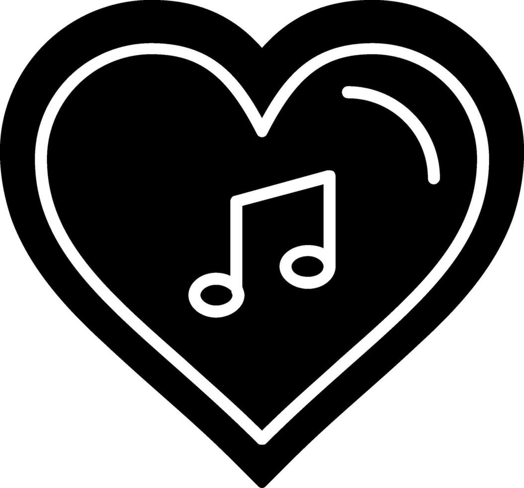 Heart Glyph Icon vector