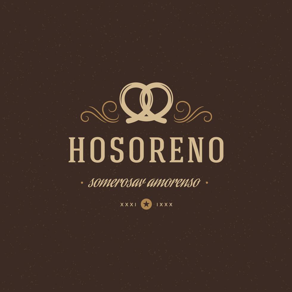 panadería tienda logo modelo. diseño elemento Clásico estilo para logotipo, etiqueta, insignia, emblema vector