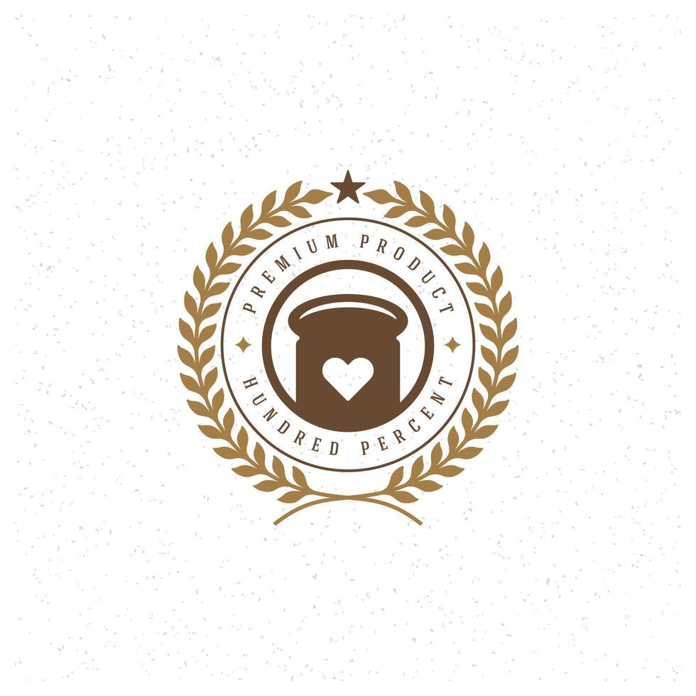 Bakery Shop Logo Template. Design Element Vintage Style for Logotype, Label, Badge, Emblem vector