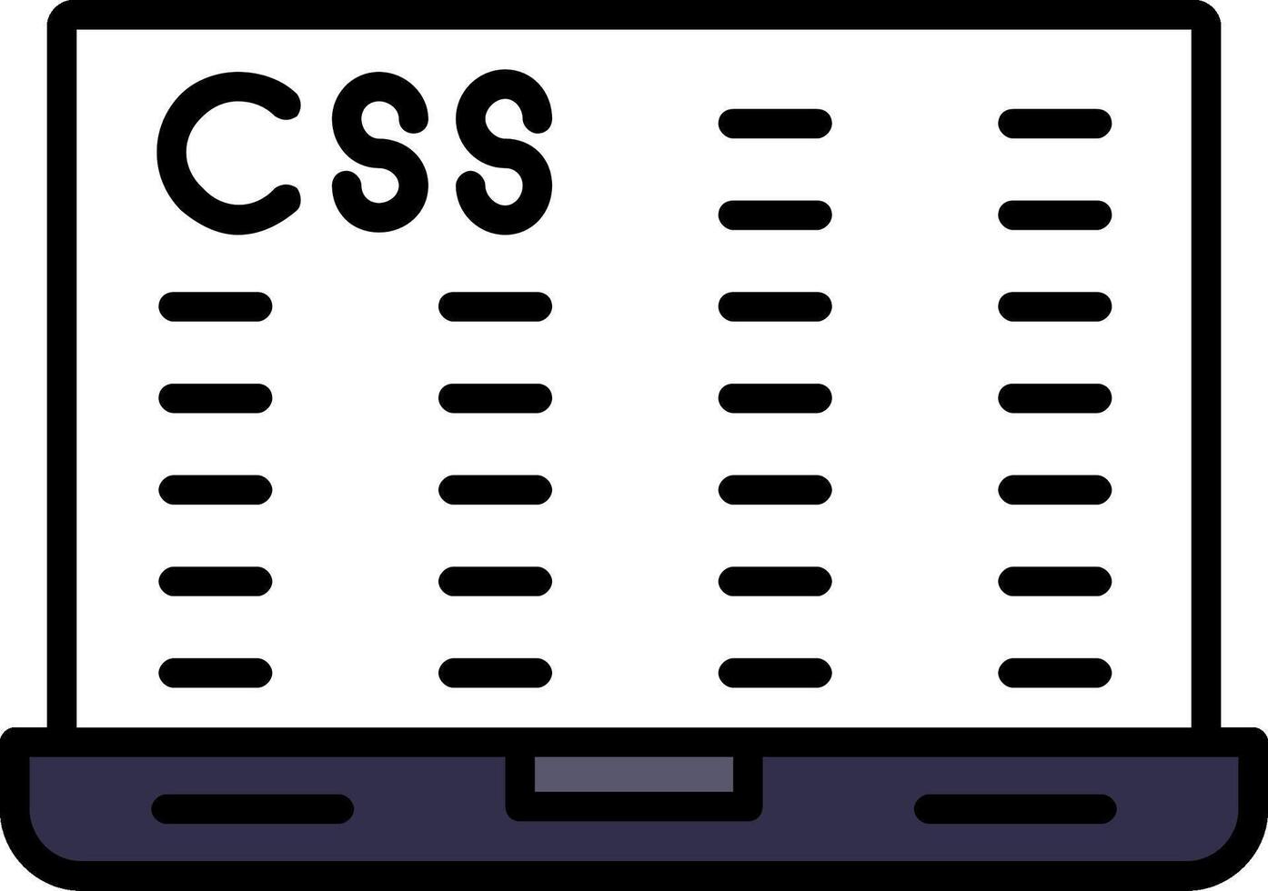 icono lleno de línea de cifrado de datos vector