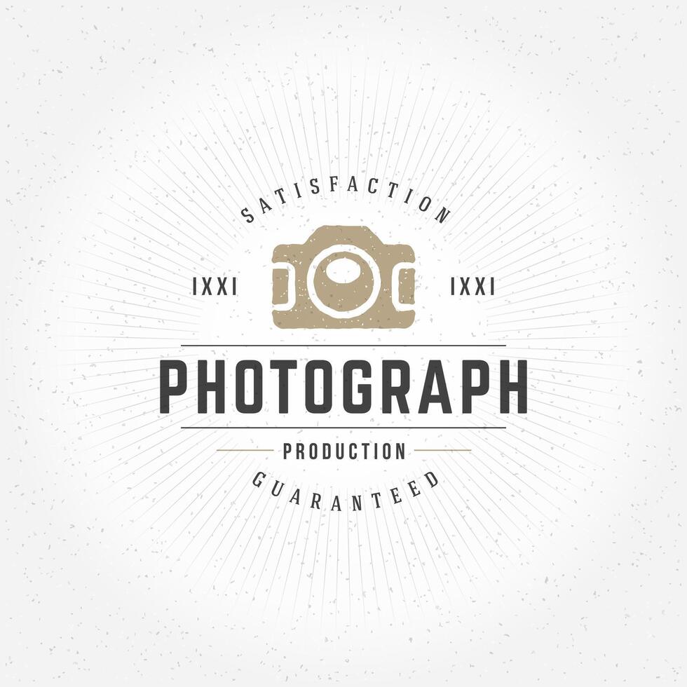 Photographer Design Element in Vintage Style for Logotype vector