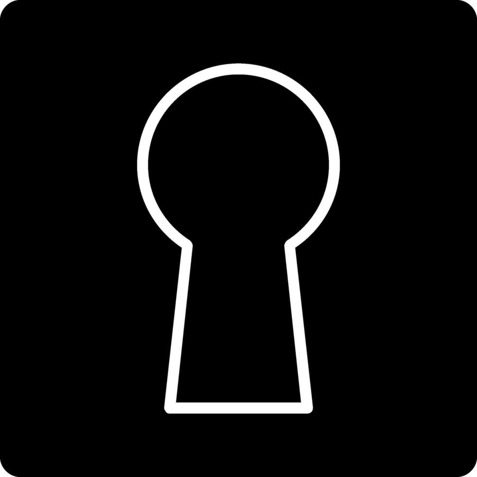 Keyhole Glyph Icon vector