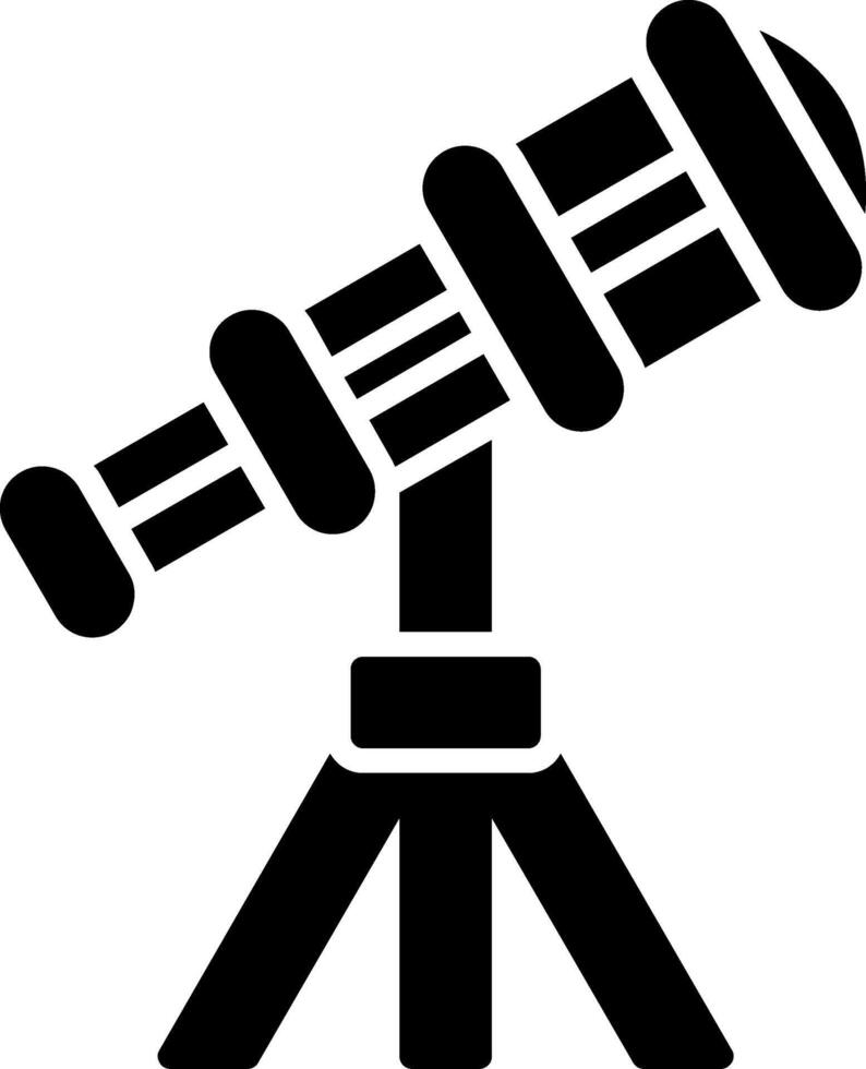 Telescope Glyph Icon vector