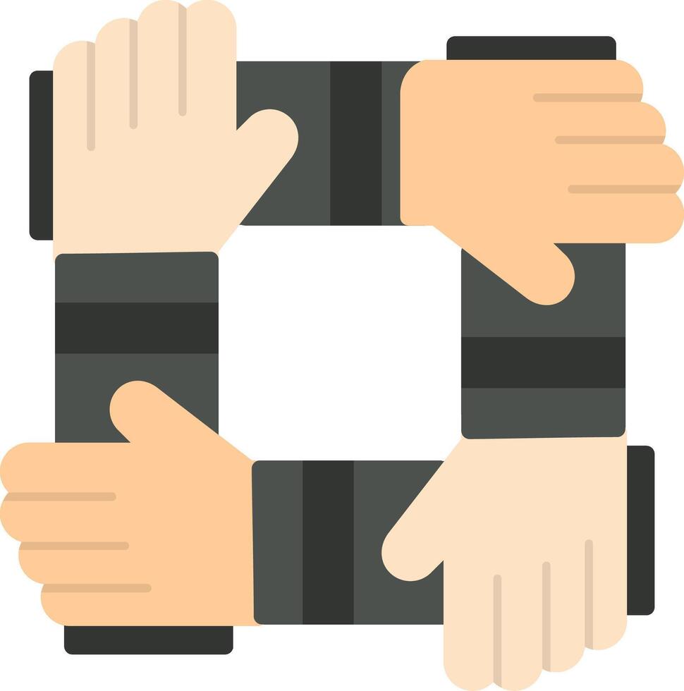 Collaboration Flat Icon vector